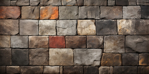 wall of large gray stones, background