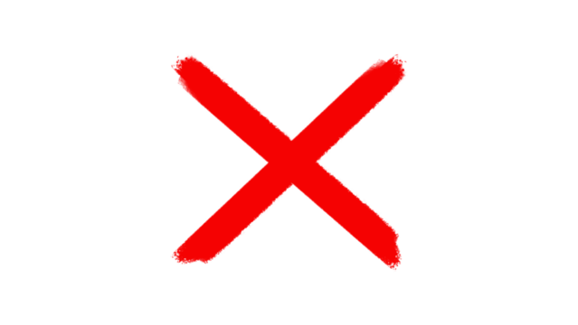 red cross mark