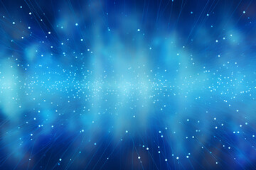 Abstract blue digital technology background of dots,  and lines. Concept for neural network, communication, data stream, big data, cyber data flow,  supercomputer, cloud computing. Generative AI