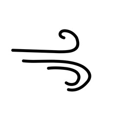 Fototapeta premium hand drawn wind icon