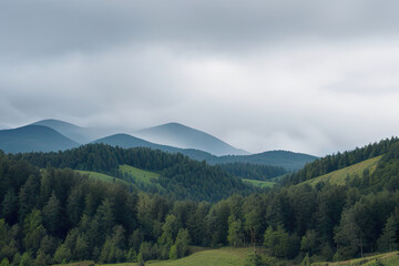 Fototapeta premium landscape with clouds
