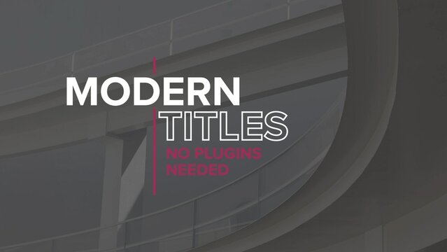 Modern Title name reveal lower thirds