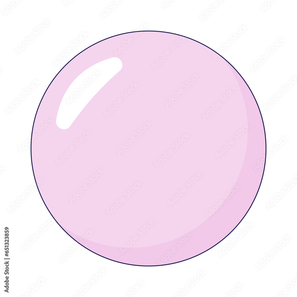 Poster gum bubble 2d linear cartoon object. soapy sphere. soap bubble floating isolated line vector element