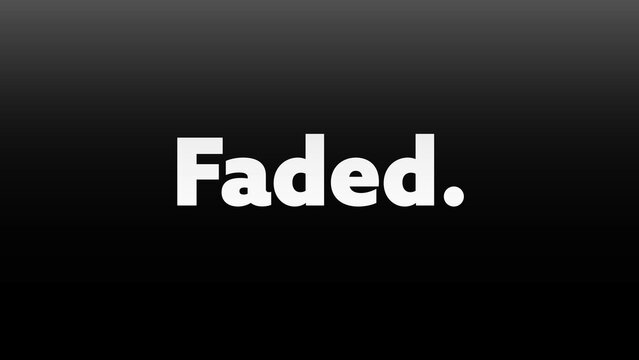 Simple Fading Text Title Intro