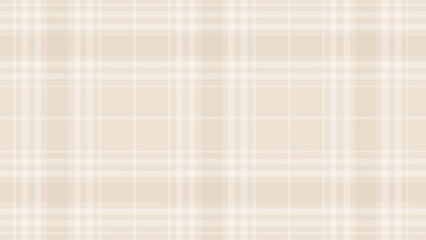 Beige and brown plaid fabric texture as a background