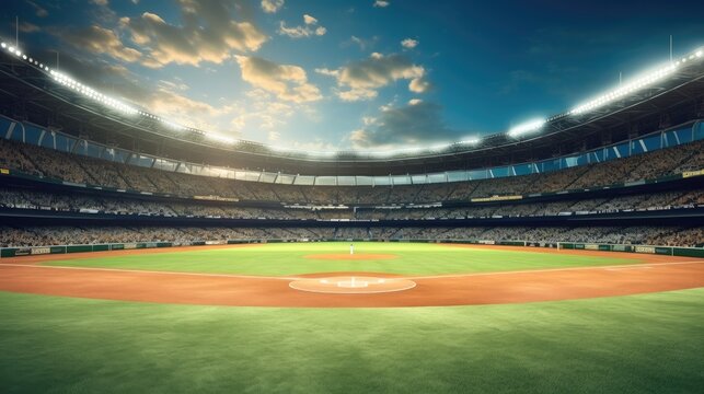 Professional baseball grand arena, Stadium.