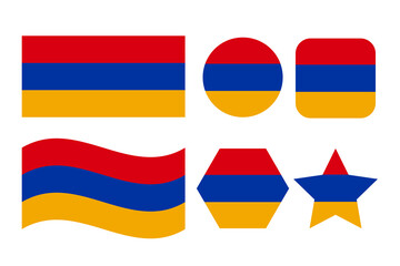 Armenia flag simple illustration for independence day or election