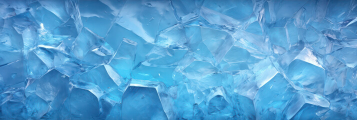 Minimalistic blue ice texture with delicate geometric shapes