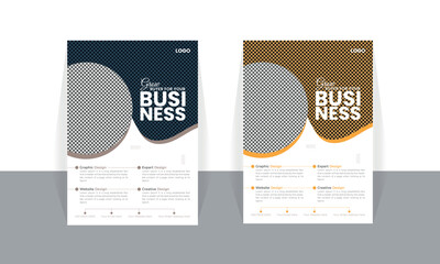 a4 flyer template, modern template, and modern design, perfect for creative professional business, marketing, business proposal, promotion, advertise, publication, cover page