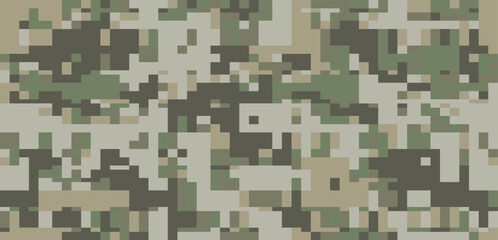 seamless digital camo pattern for army uniform