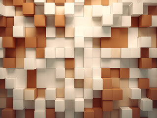 abstract realistic background with cubes , AI Generation