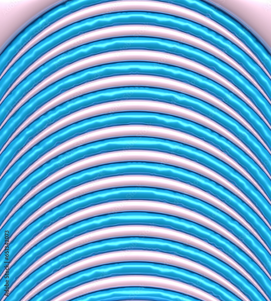 Poster soft inflate shiny lines, 3d rendering illustration