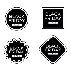 Fototapeta premium Black friday banner. Vector illustration. Black Friday sale
