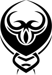 Mask tattoo, tattoo illustration, vector on a white background.