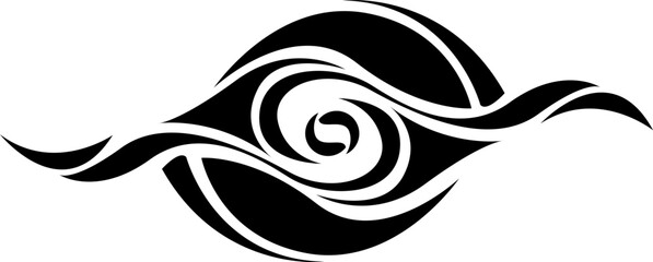 Fototapeta premium Eye tattoo, tattoo illustration, vector on a white background.