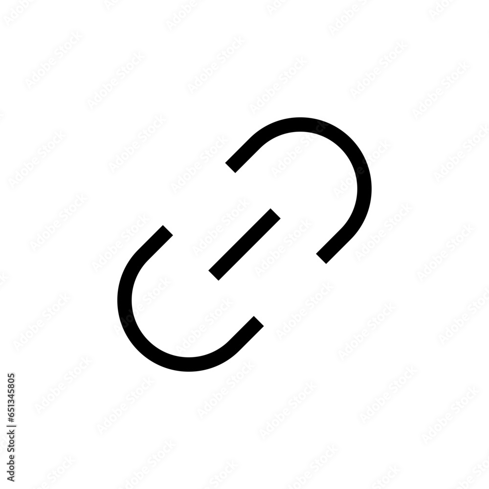 Leinwandbilder Link icon, attach link chain icon . internet url icon symbol . connection, attachment, connect, hyperlink icons button