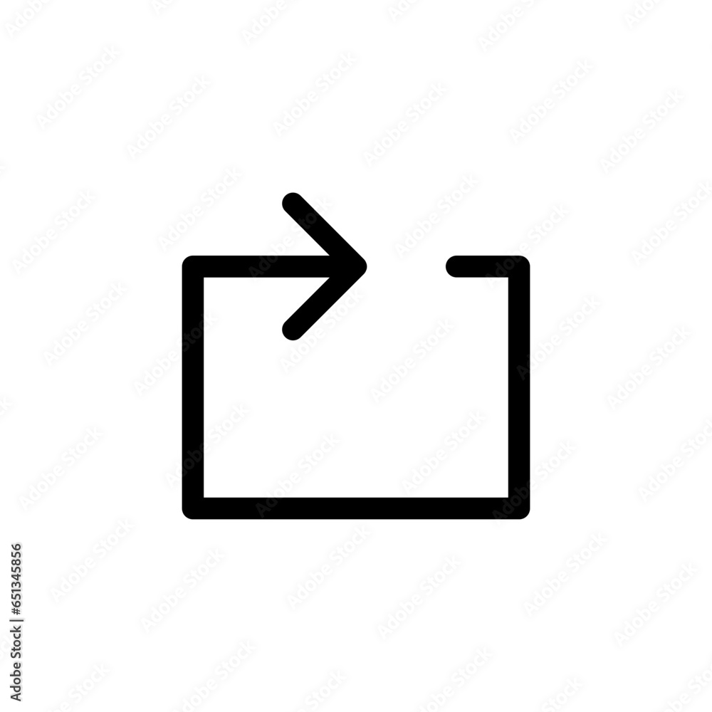 Aufkleber rotate arrow icon . reload, repeat, recycle, refresh icons. update icon - arrow rotation square