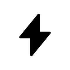 flash thunder power icon, flash lightning bolt icon with thunder bolt - Electric power icon symbol - Power energy icon sign