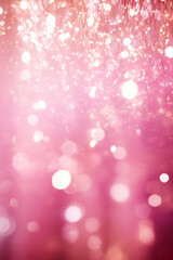 Pink abstract shiny light and glitter background, Generative AI