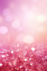 Pink abstract shiny light and glitter background, Generative AI
