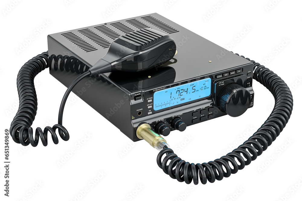Poster portable two way radio mobile transceiver. dual band mobile transceiver. portable ham amateur radio 