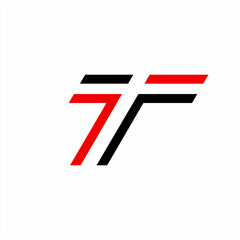 7f logo design with cross in negative space.