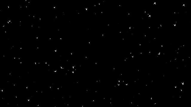 Falling stars universe destiny. 4K animation