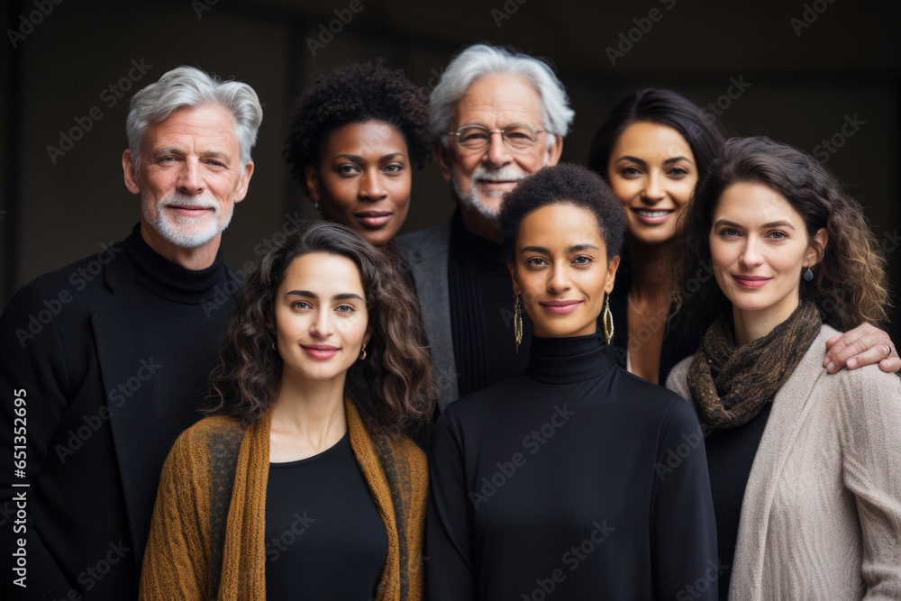 Poster a diverse group of actors in a casting call, highlighting inclusivity efforts in casting decisions. 