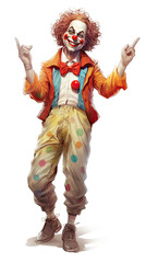 weird clown. Funny. Character. Concept.