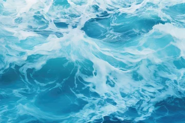 Deurstickers Abstract image of sea waves creating a soft background for design  © PinkiePie
