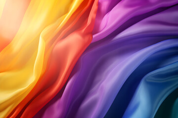 Lgbt+ flag background. Colorful fabric, pride concept. Pride month background