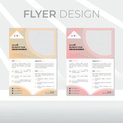 EPS modern digital marketing corporate vector vertical business sale flyer template.