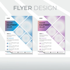 EPS modern digital marketing corporate vector vertical business sale flyer template.