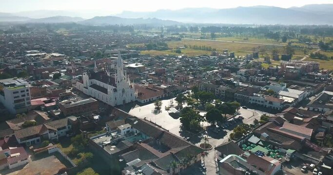 Discovering the Basilica of Santo Cristo de Ubat&eacute; from a drone shot
