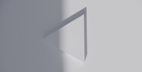 Aesthetic minimalist platform for product display. 3D, rendering, visualization.