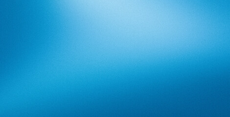 Blurred grainy gradient blue background noise texture effect smooth backdrop header landing page design copy space