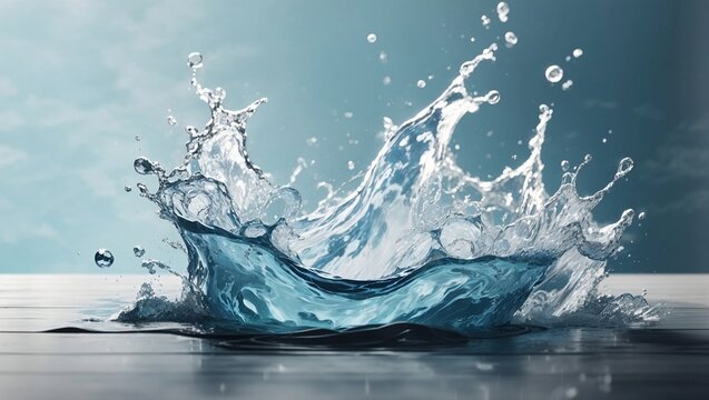 water splash. generated AI