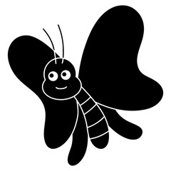 butterfly icon illustration