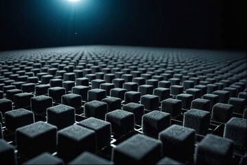 Fototapeta premium Background of Black Texture Technology Concept