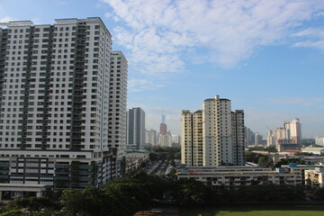 Fototapeta premium PNB tower from Sentul Timur