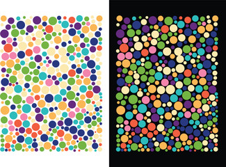Dot Day Pattern, Colorful Pattern Vector, Polka Dot Pattern