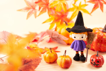 あみぐるみ人形　ハロウィンイメージ