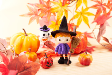あみぐるみ人形　ハロウィンイメージ