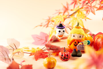 あみぐるみ人形　ハロウィンイメージ
