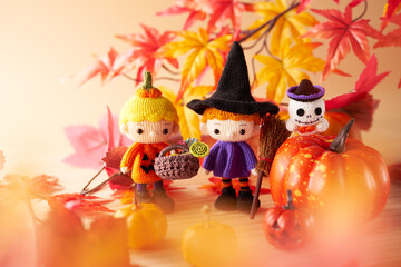 あみぐるみ人形　ハロウィンイメージ