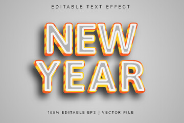New Year Editable Text Effect Gradients Style