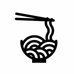 icon of noodles with chopsticks on top