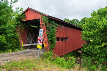 Palos Covered Bridge in Athens County, Ohio