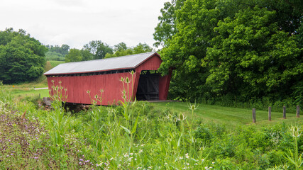 Parrish Covered Bridge in Noble County, Ohio