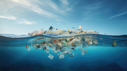 An AI-driven waste management system identifying and reducing plastic waste in oceans